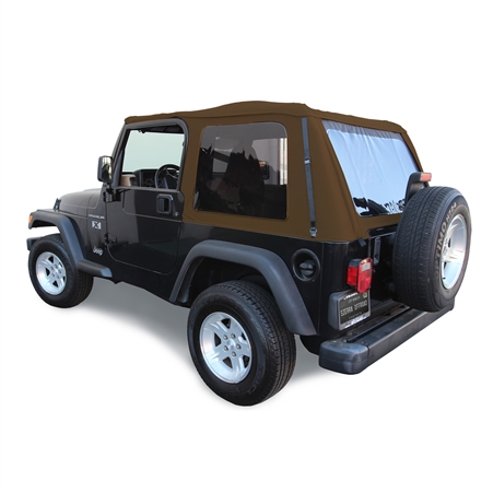 Jeep Wrangler Spice Sailcloth Frameless Soft Convertible Top 1997-2006